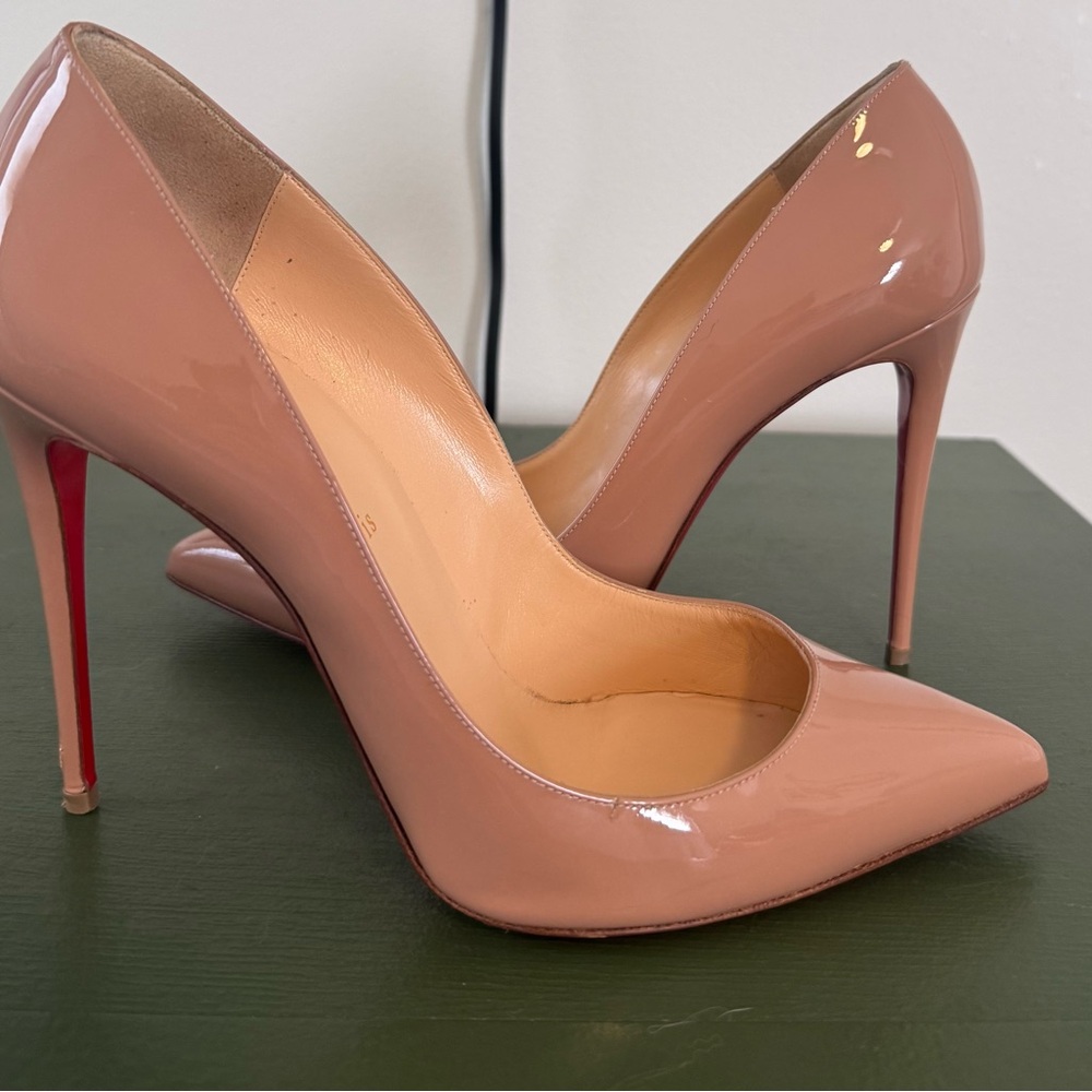 Christian Louboutin Pigalle 100 Nude Pumps